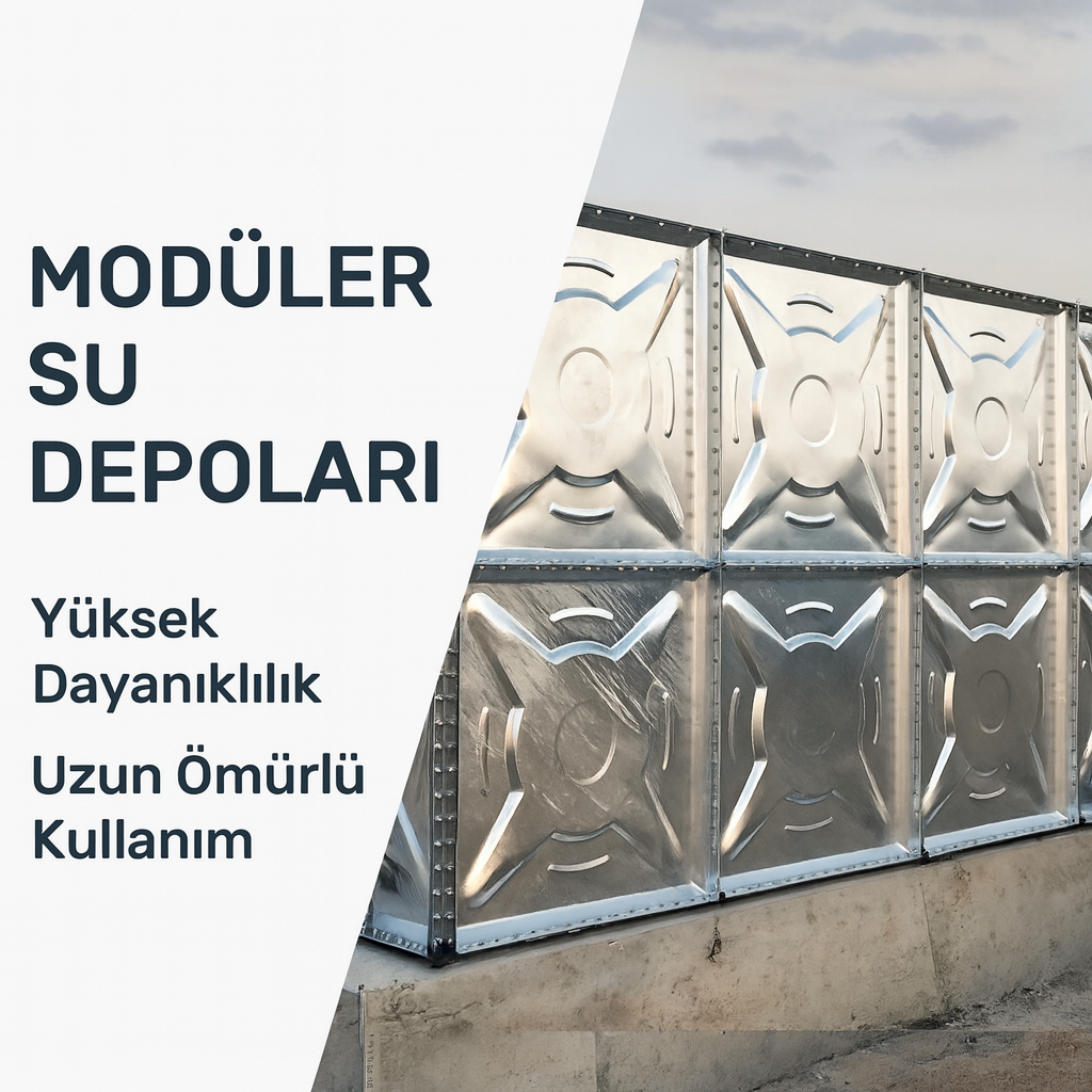 Paslanmaz Çelik Modüler Su Deposu